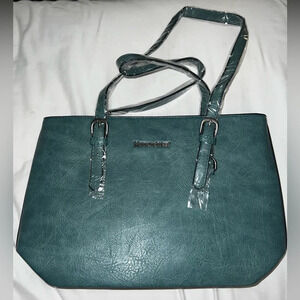 Montana West Faux Leather Tote Bag